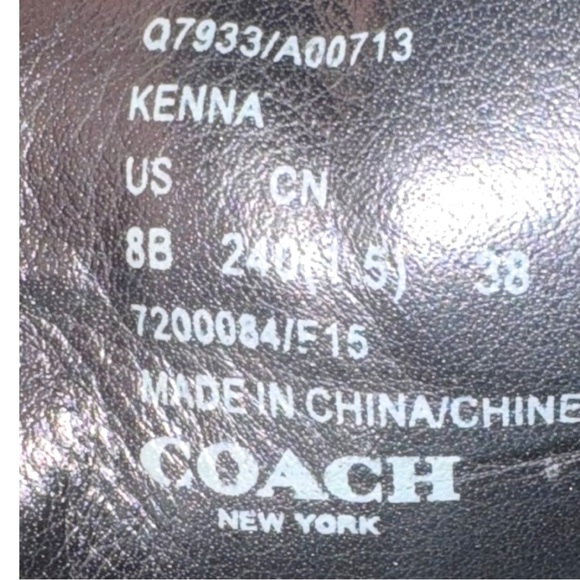 Coach Kenna Shearling Wedge Booties – Size 8 – Excellent Condition - Picture 8 of 9